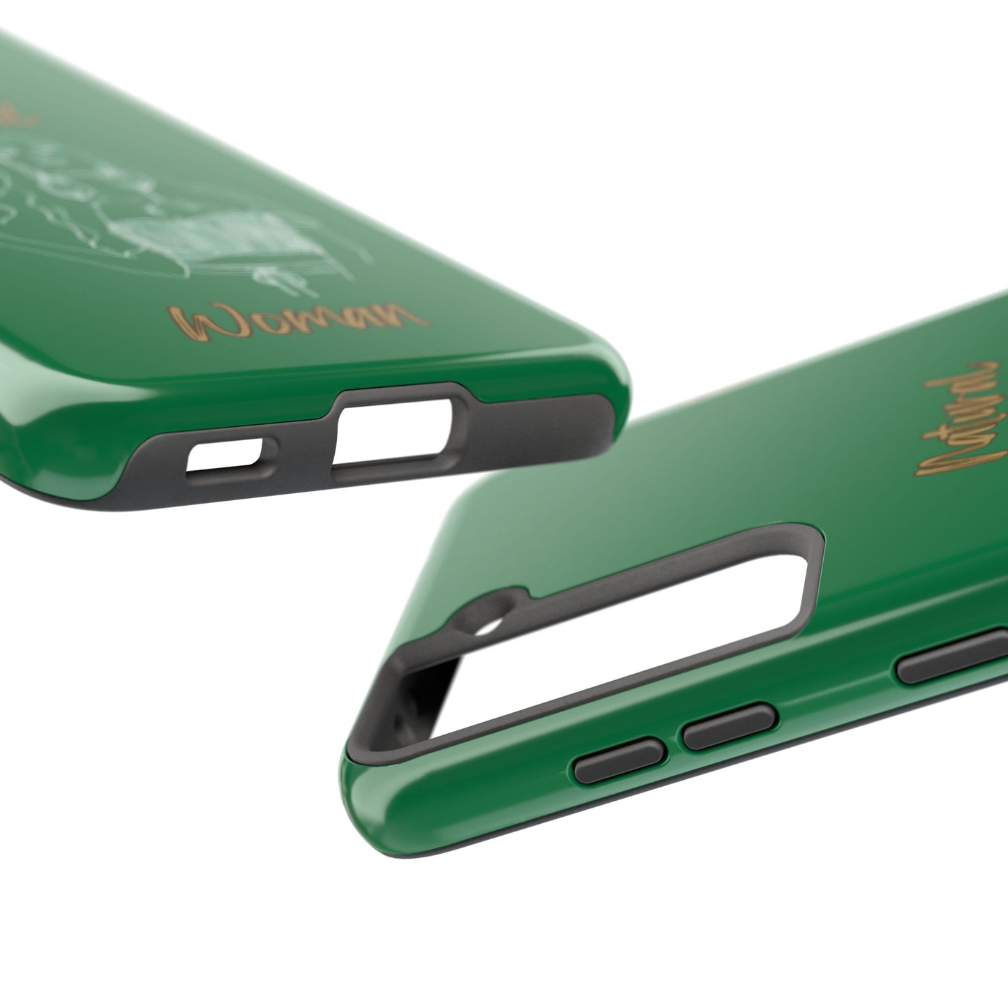 Natural Woman Thinking (WL)Tough Phone Cases DARK GREEN