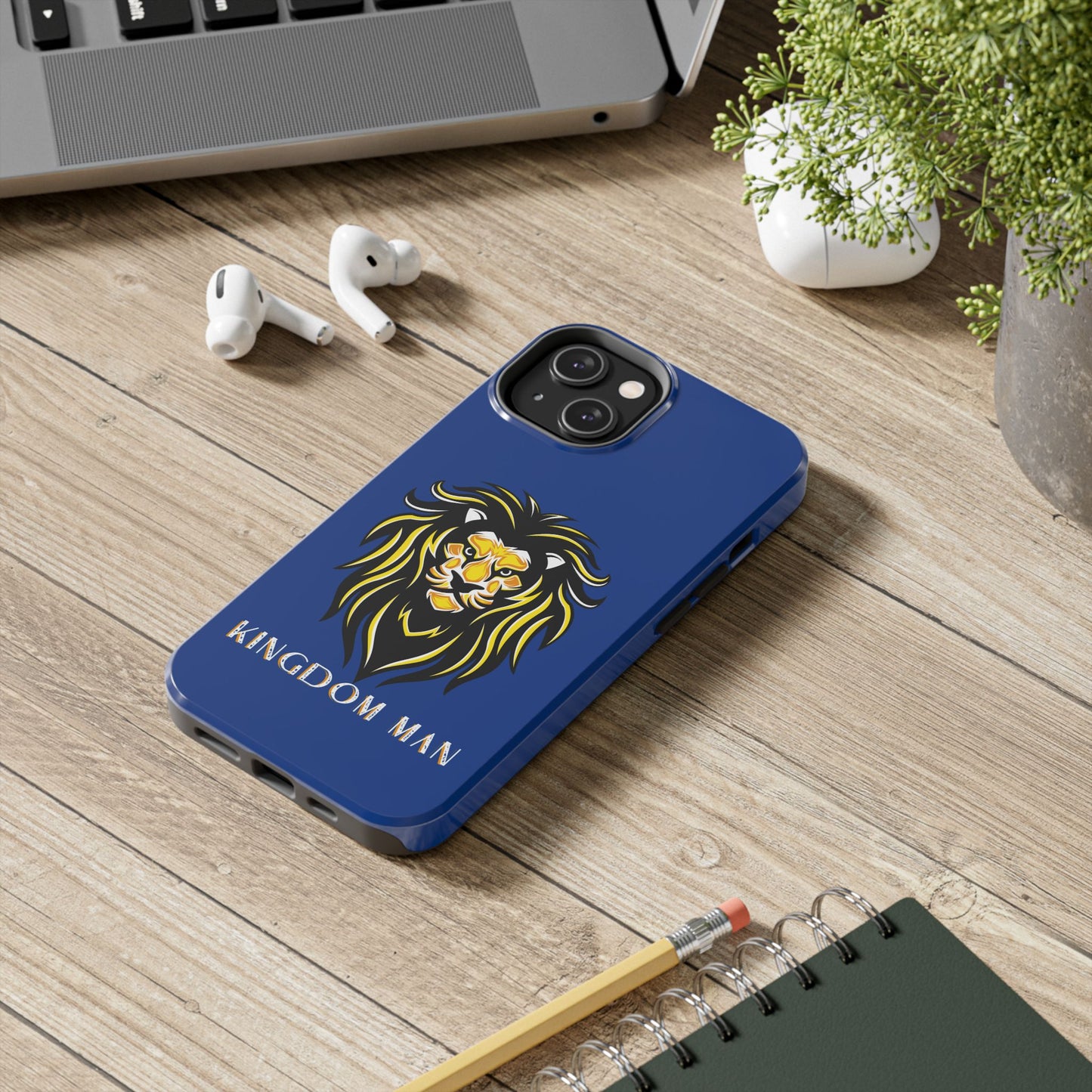 Kingdom Man (White-Gold Label) Tough Phone Case DARK BLUE