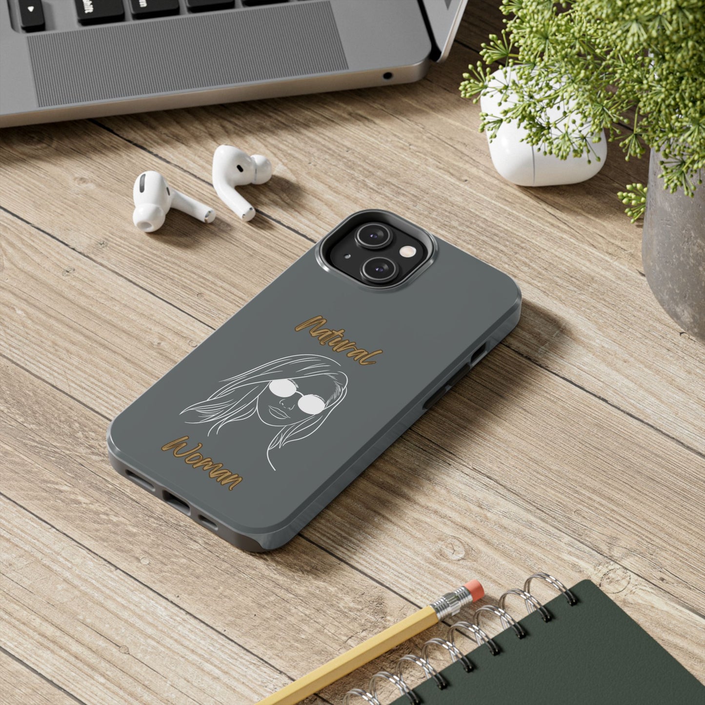 Natural Woman Shades (WL)Tough Phone Cases DARK GREY