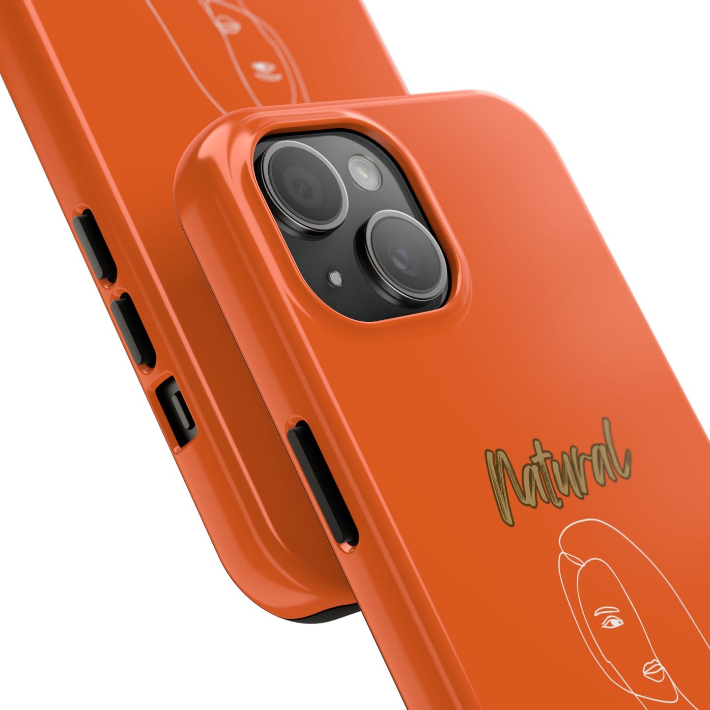 Natural Woman Covered Eye (WL)Tough Phone Cases ORANGE