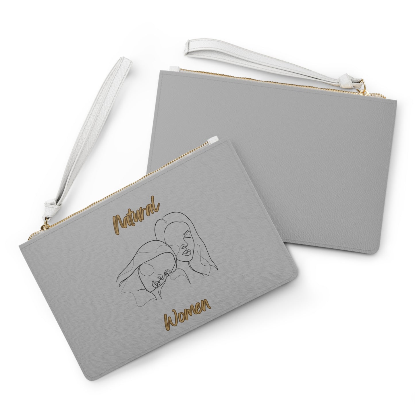 Natural Women Sisters (BL) Clutch Bag LIGHT GREY