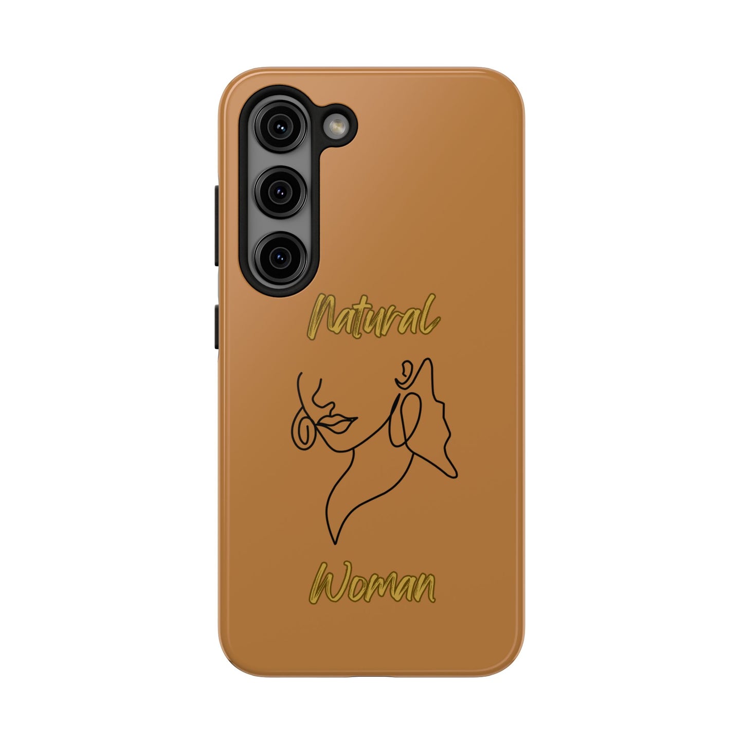 Natural Woman Lips (BL)Tough Phone Cases LIGHT BROWN
