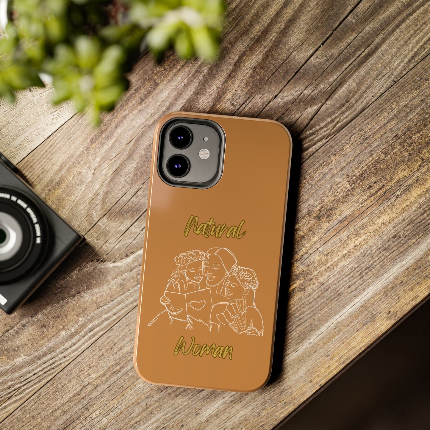 Natural Woman Me & My Girls (WL)Tough Phone Cases LIGHT BROWN