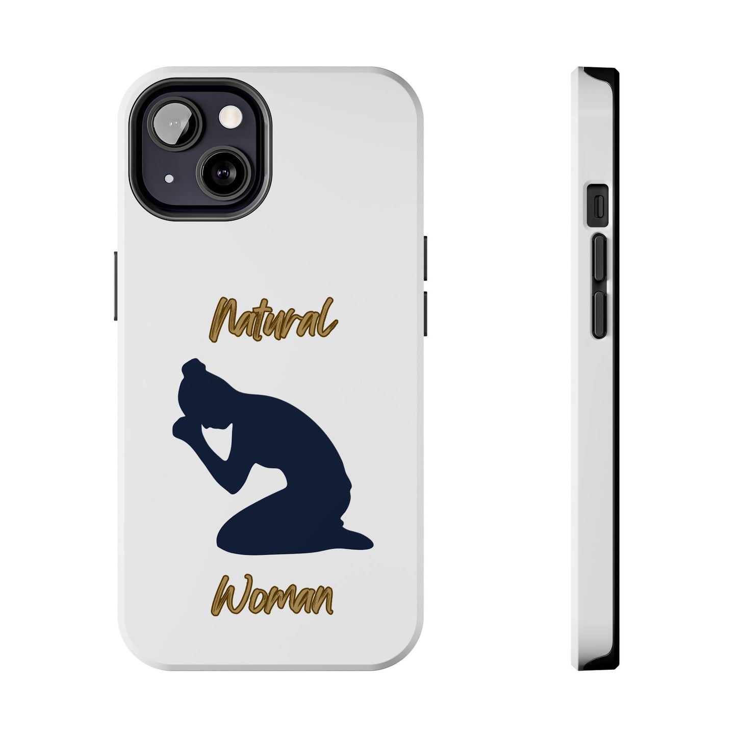 Natural Woman Pray (BL)Tough Phone Cases WHITE