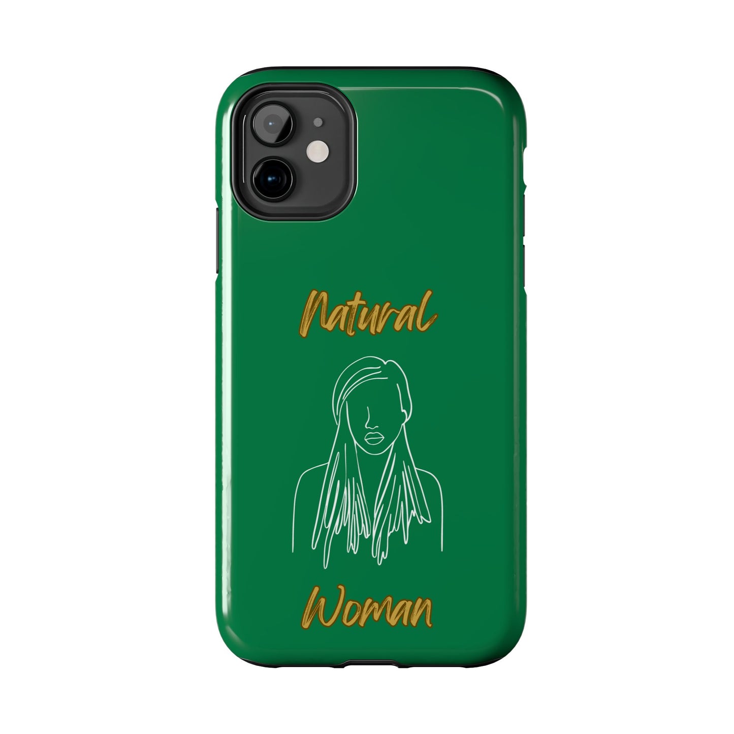 Natural Woman Content (WL)Tough Phone Cases DARK GREEN