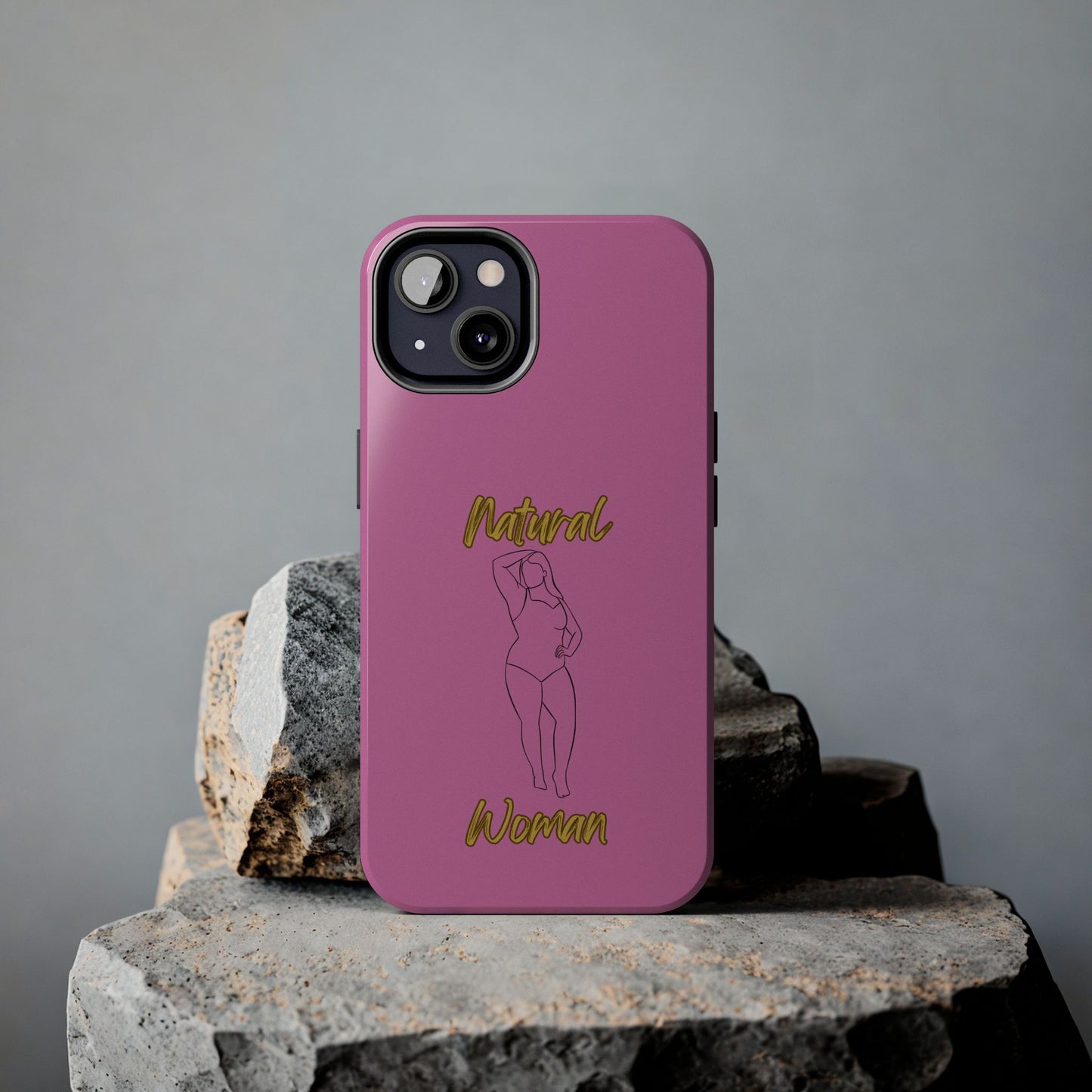 Natural Woman Looking Good (BL)Tough Phone Cases LIGHT PINK