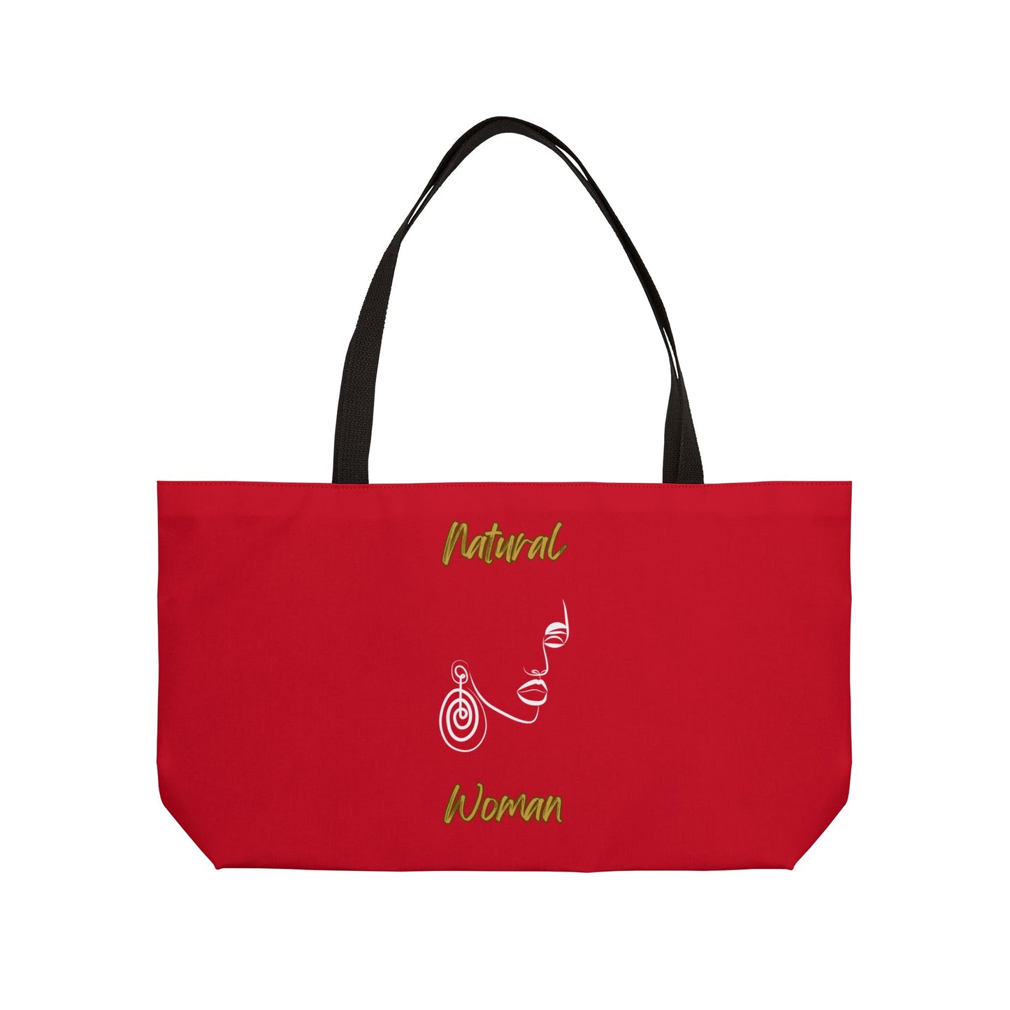 Natural Woman Music In My Soul (WL) Weekender Tote Bag DARK RED