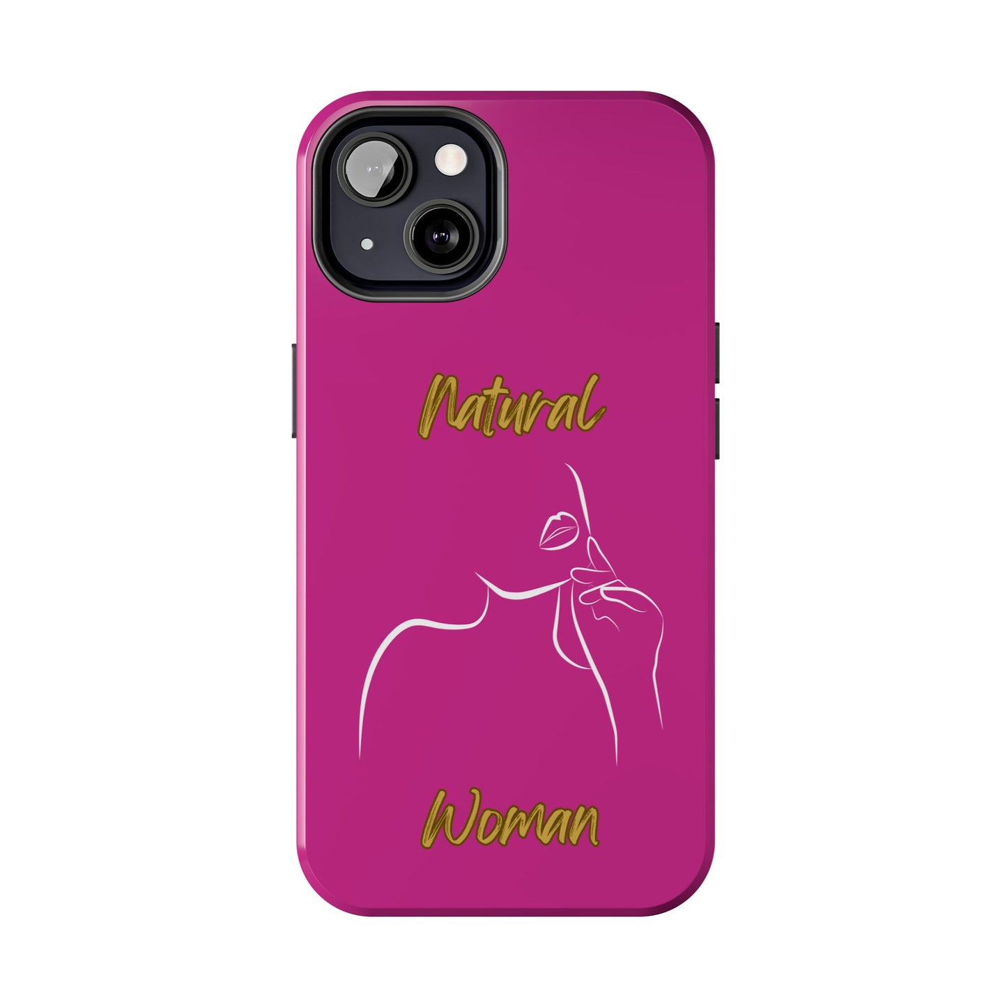 Natural Woman Chin Up (WL)Tough Phone Cases PINK