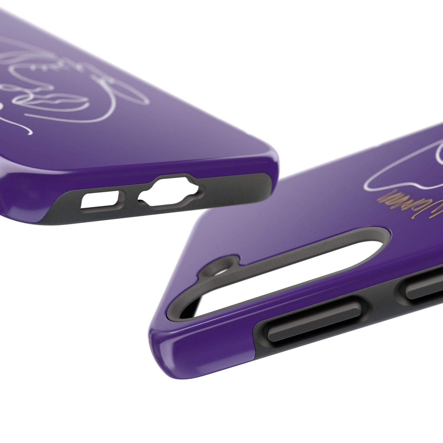 Natural Woman Half Face (WL)Tough Phone Case PURPLE