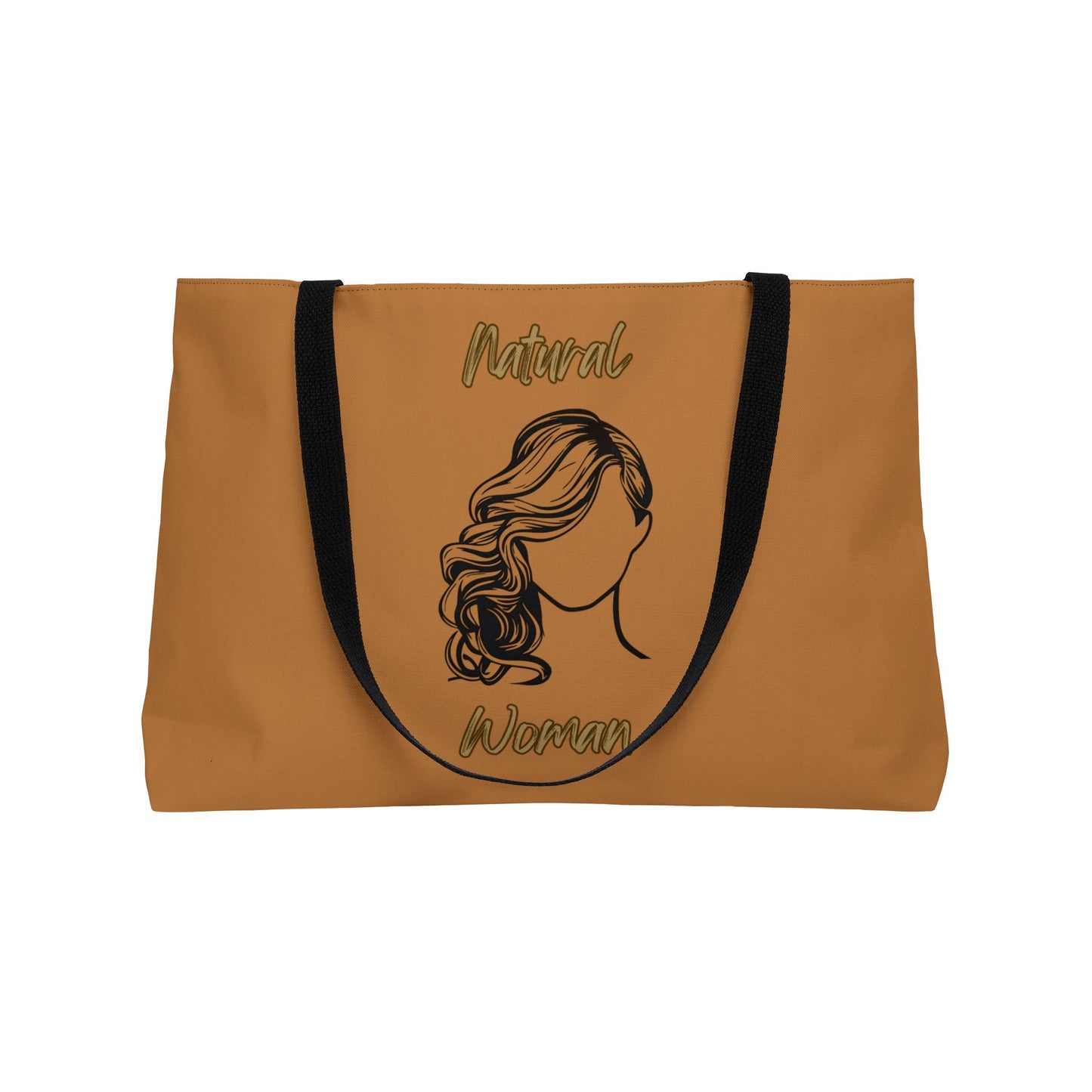Natural Woman Long Curl (BL) Weekender Tote Bag LIGHT BROWN