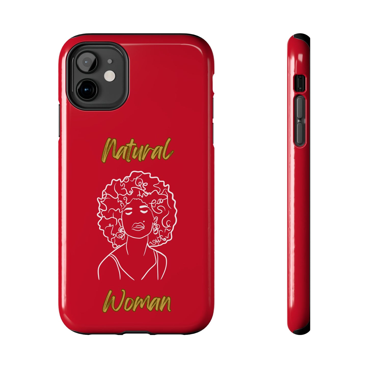 Natural Woman All About Me (WL)Tough Phone Cases DARK RED