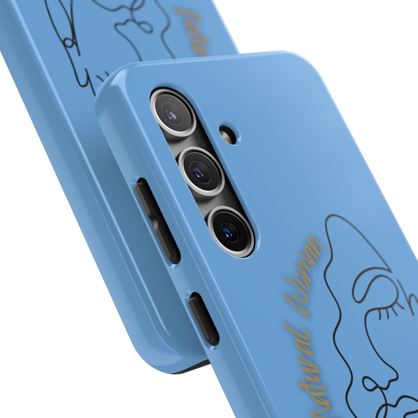 Natural Woman Half Face (BL)Tough Phone Case LIGHT BLUE