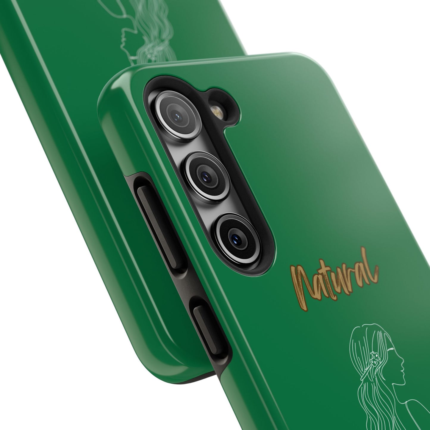 Natural Woman Young Woman (WL)Tough Phone Cases DARK GREEN