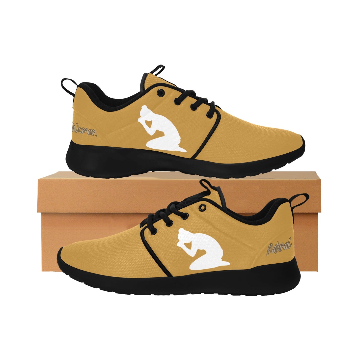 Natural Woman PRAY (WL) MODERATE ORNAGE w/ Black Sole Sneakers