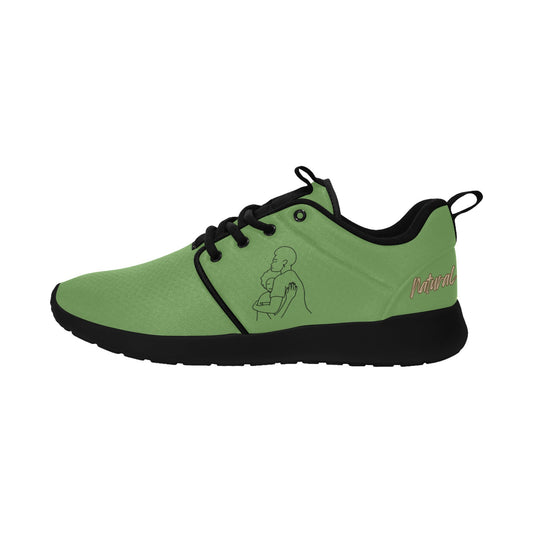 Natural Woman SAFE WITH MOMMA (BL) GREEN w/ Sole Sneakers