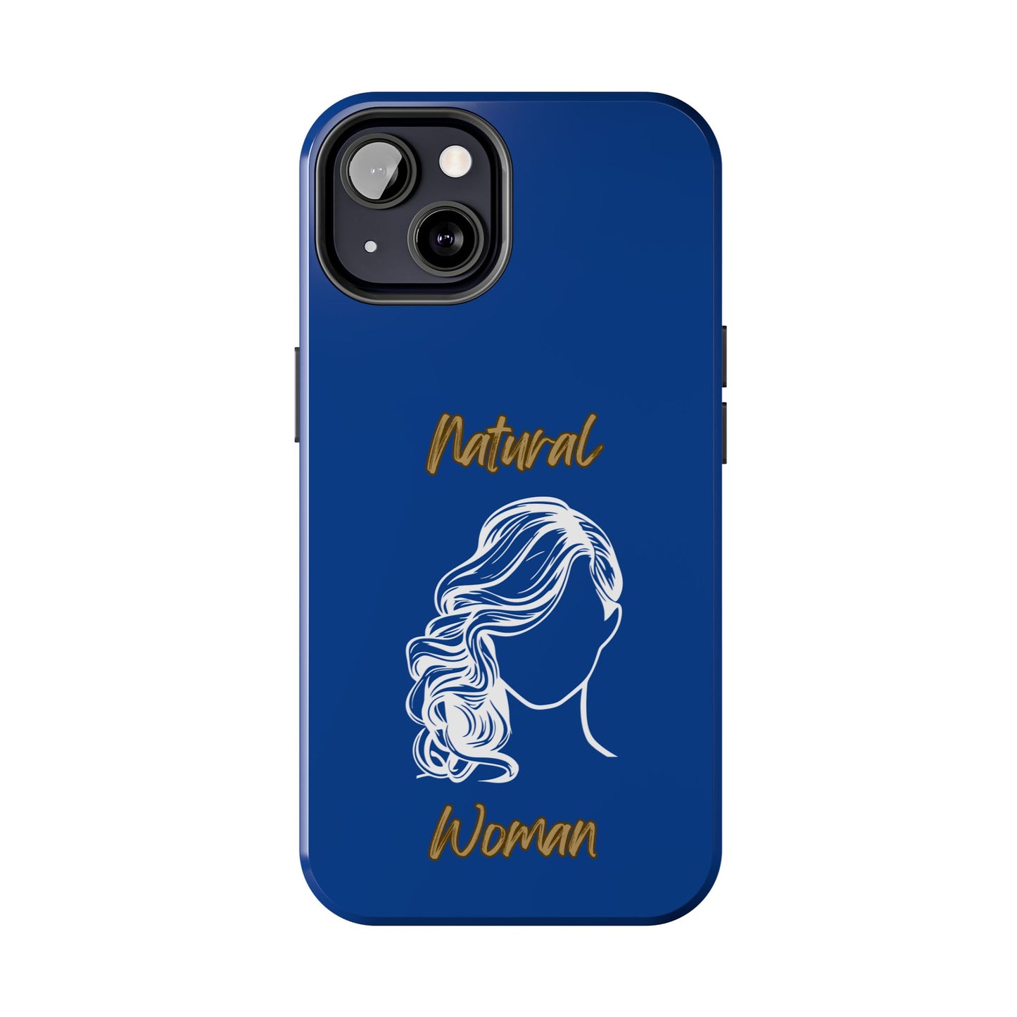 Natural Woman Long Curl (WL)Tough Phone Cases DARK BLUE