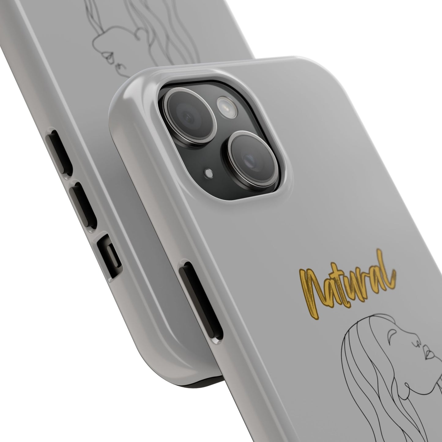 Natural Woman Breeze On Face (BL)Tough Phone Cases LIGHT GREY