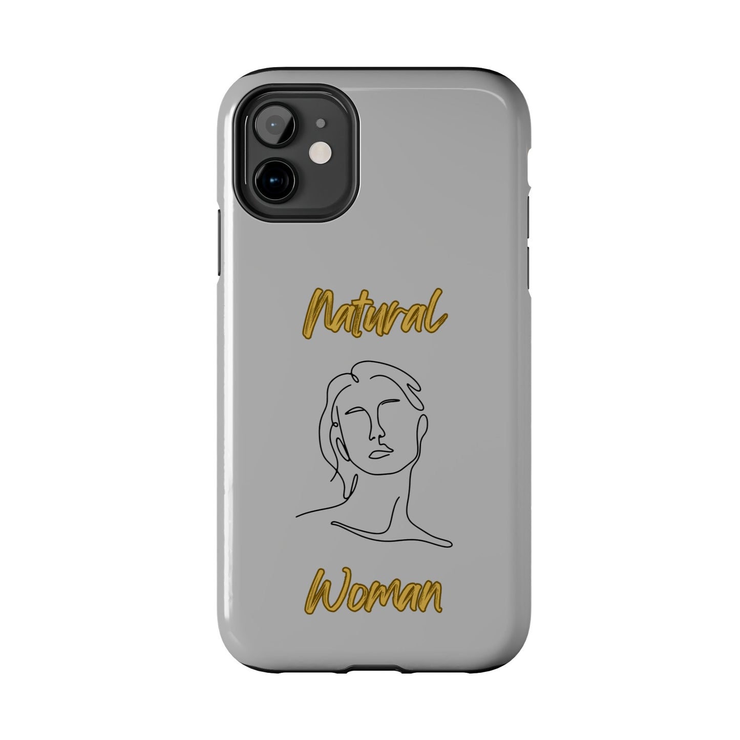 Natural Woman Hello (BL)Tough Phone Cases LIGHT GREY