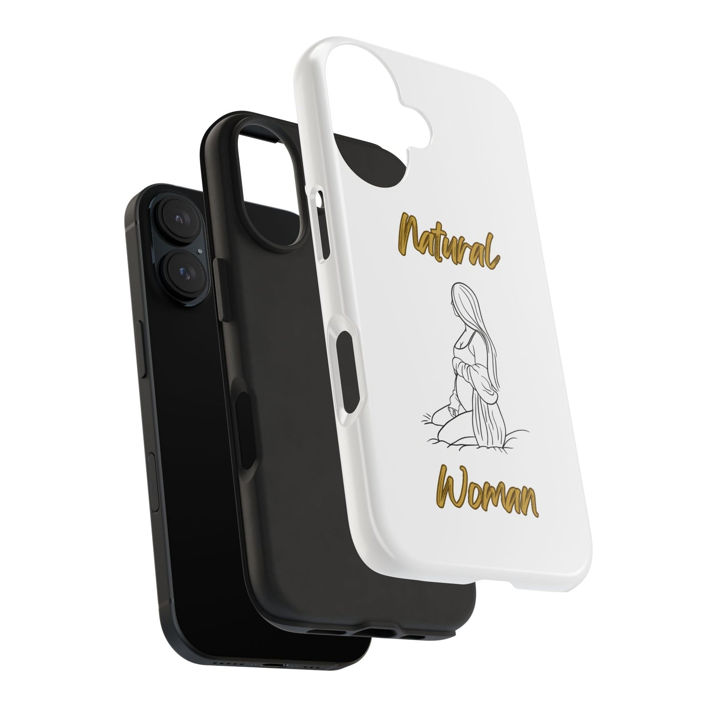 Natural Woman Expecting (BL)Tough Phone Cases WHITE