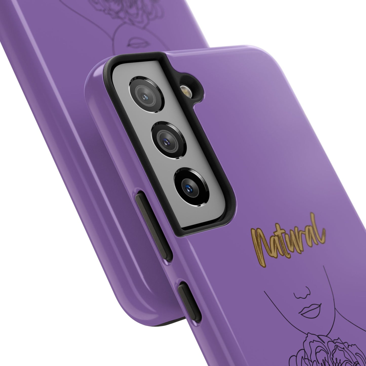 Natural Woman Kissed Flower (BL)Tough Phone Cases LIGHT PURPLE