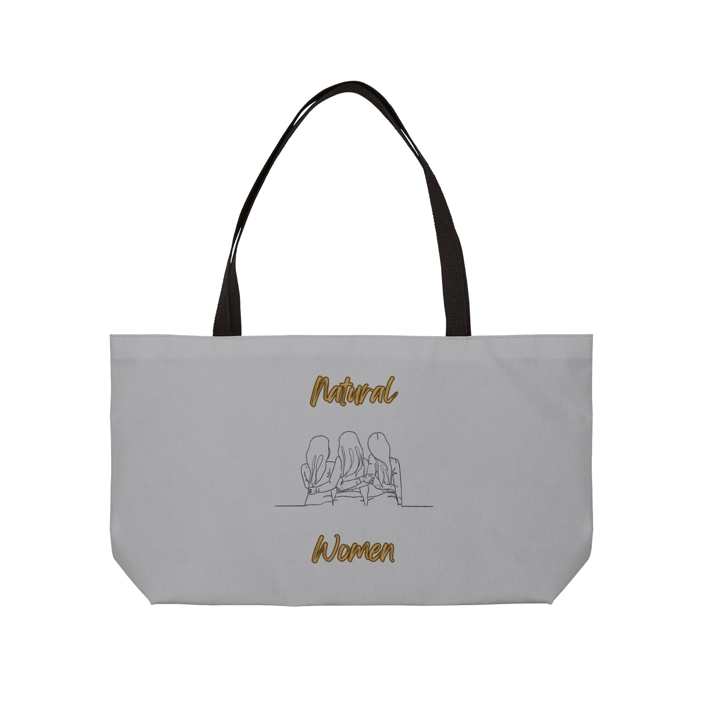 Natural Woman Loving Friends (BL) Weekender Tote Bag LIGHT GREY