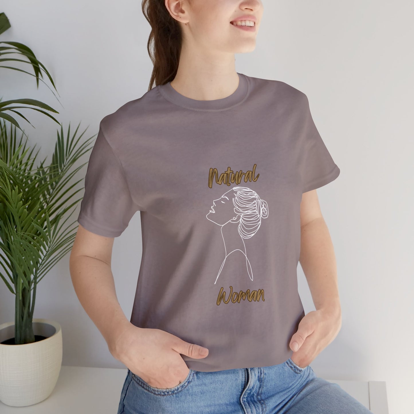 Natural Woman Wet Bun  (WL) Short Sleeve T-Shirt
