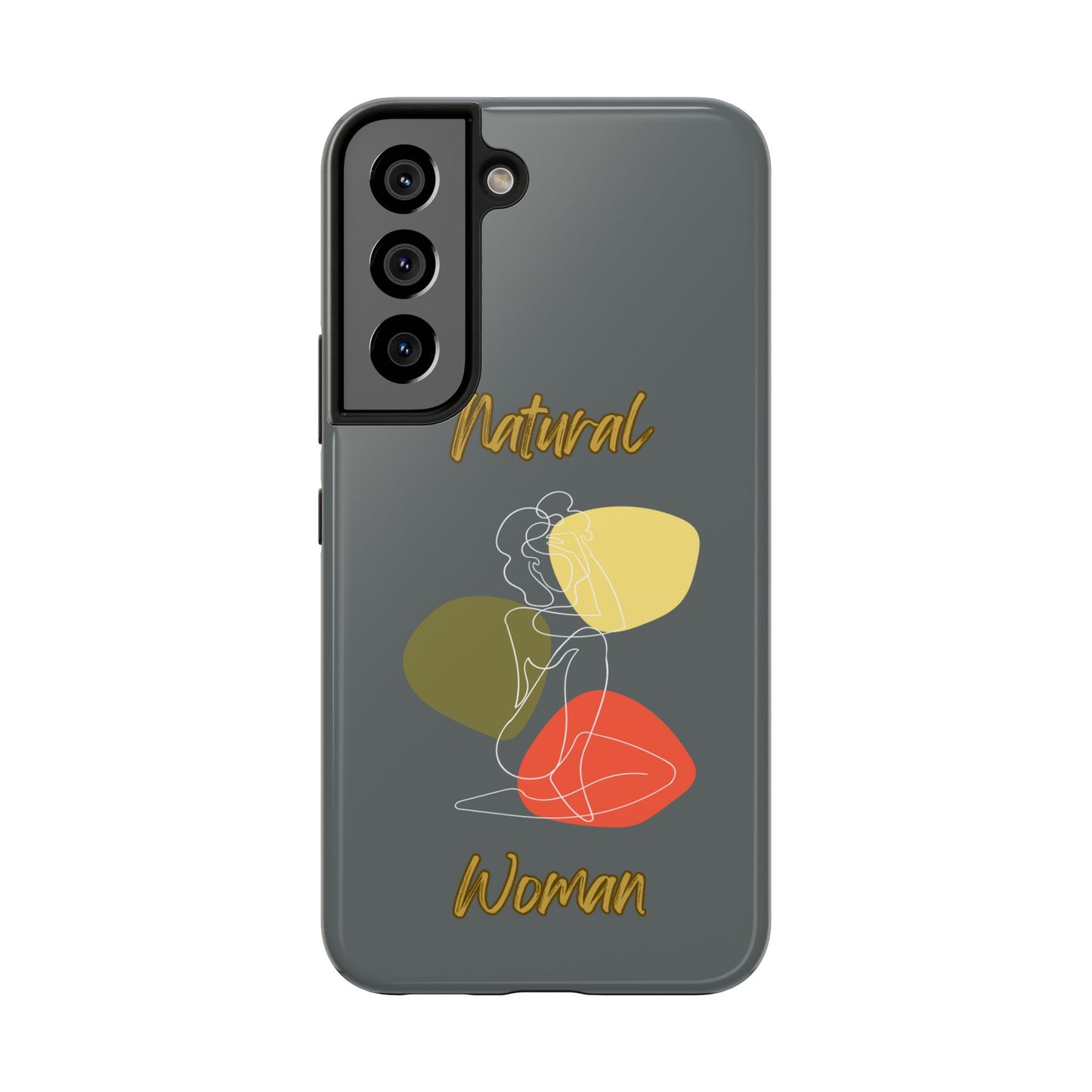Natural Woman Colorful Pose (WL)Tough Phone Cases DARK GREY