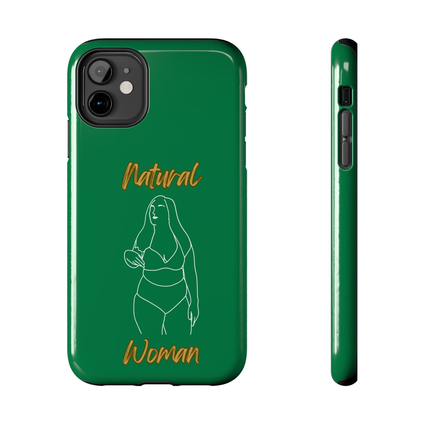Natural Woman Full Beauty (WL)Tough Phone Cases DARK GREEN