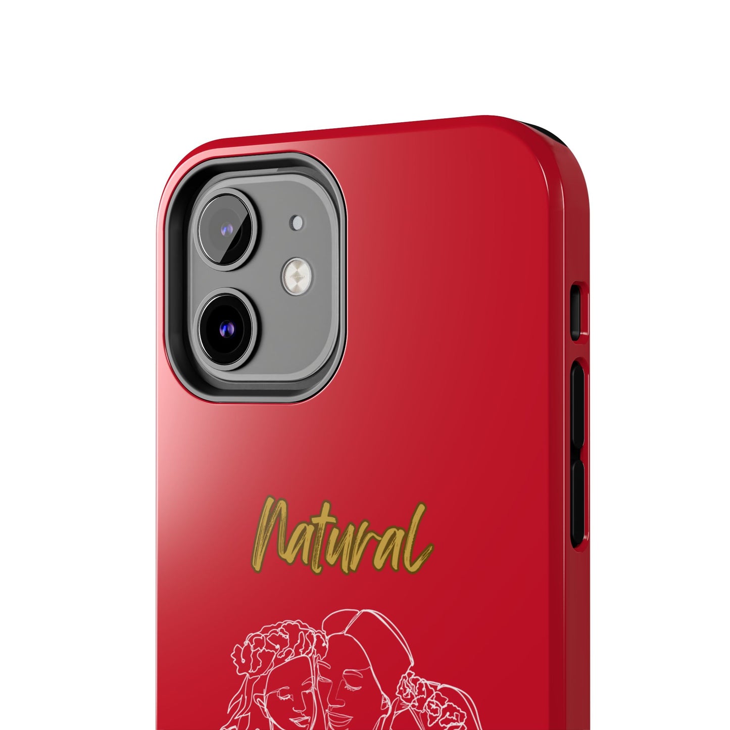 Natural Woman Me & My Girls (WL)Tough Phone Cases DARK RED