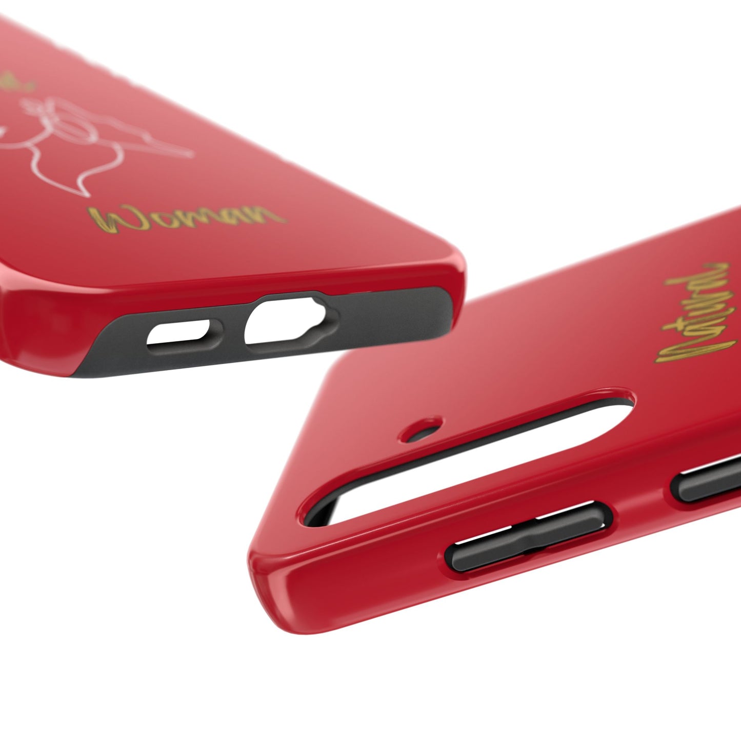 Natural Woman Lips (WL)Tough Phone Cases DARK RED