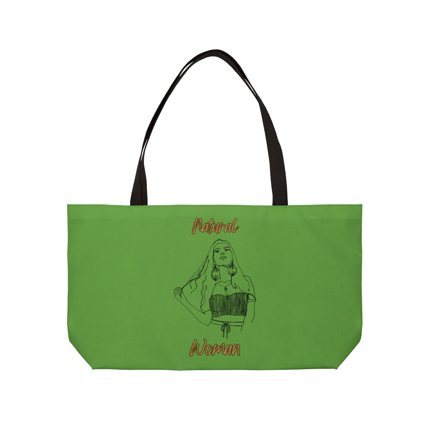 Natural Woman Thinking (BL) Weekender Tote Bag GREEN