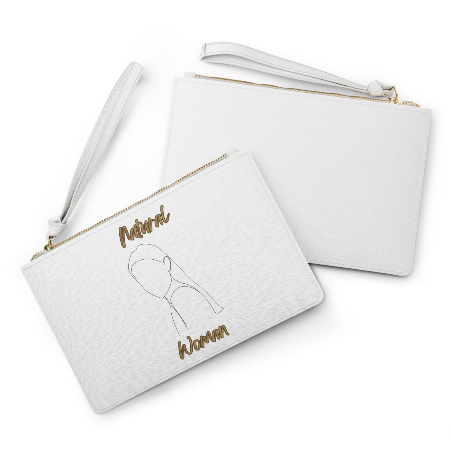 Natural Woman Tilted Look (BL) Clutch Bag WHITE