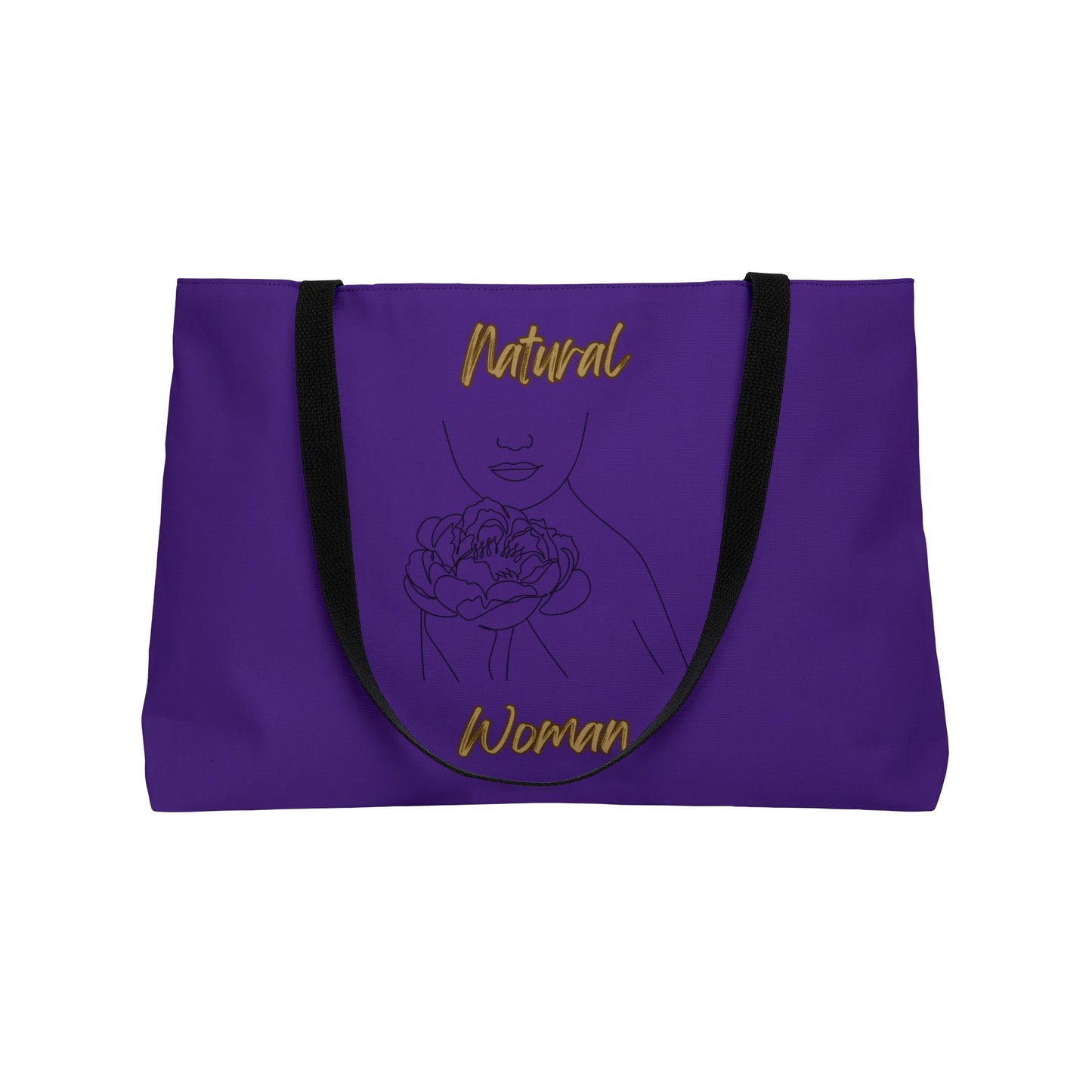 Natural Woman Kissed Flower (BL) Weekender Tote Bag PURPLE