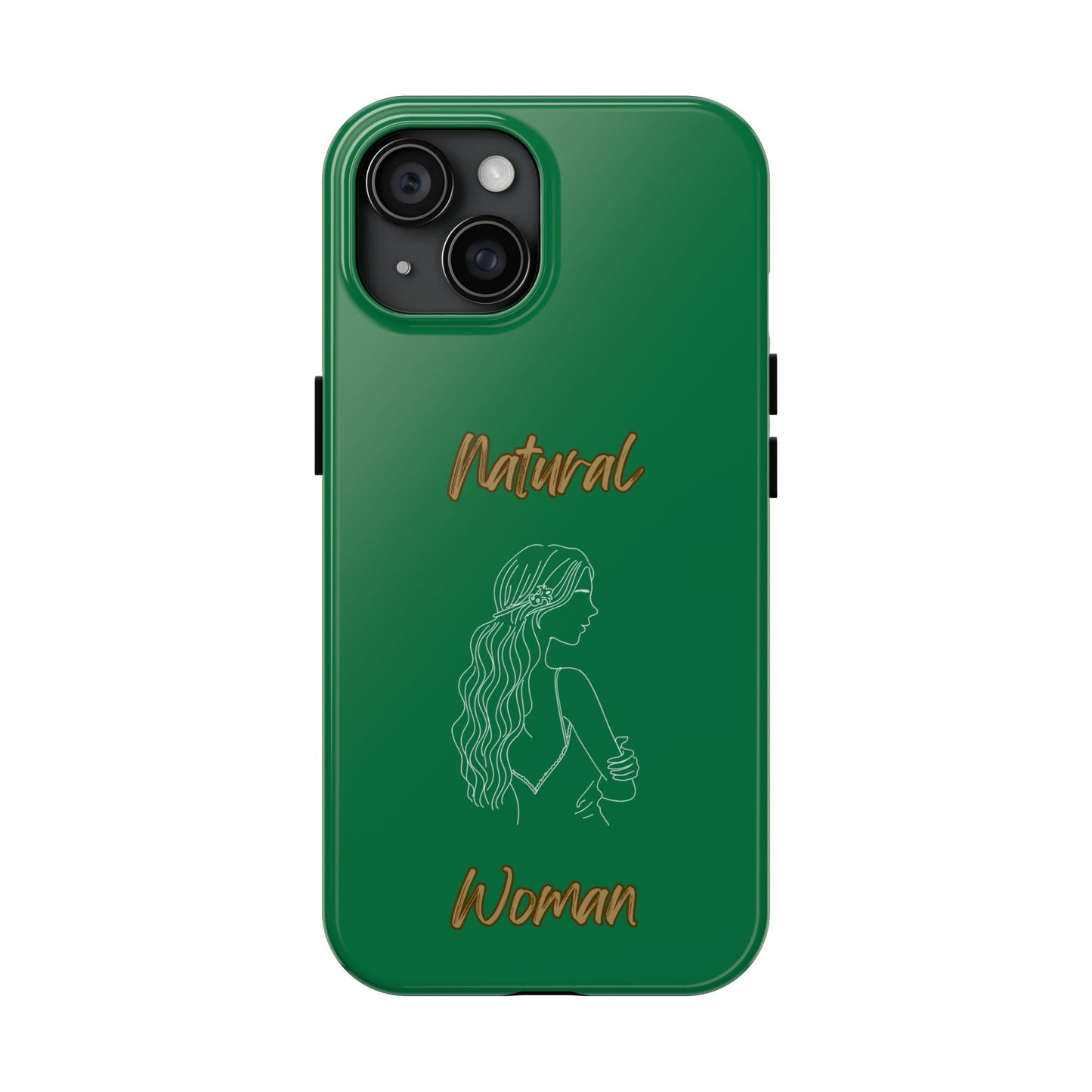 Natural Woman Young Woman (WL)Tough Phone Cases DARK GREEN