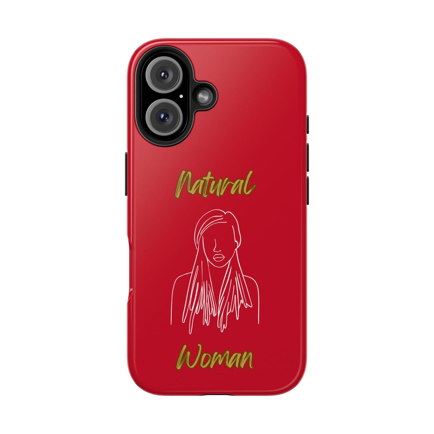 Natural Woman Content (WL)Tough Phone Cases DARK RED