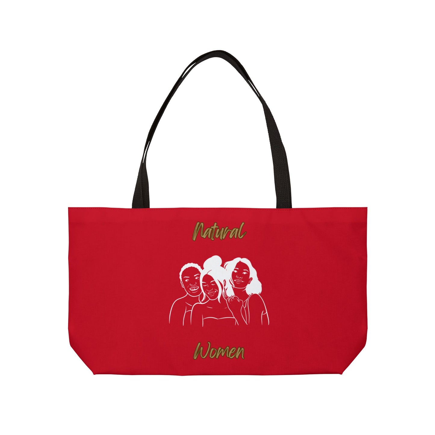 Natural Women Laughing Friends (WL) Weekender Tote Bag DARK RED