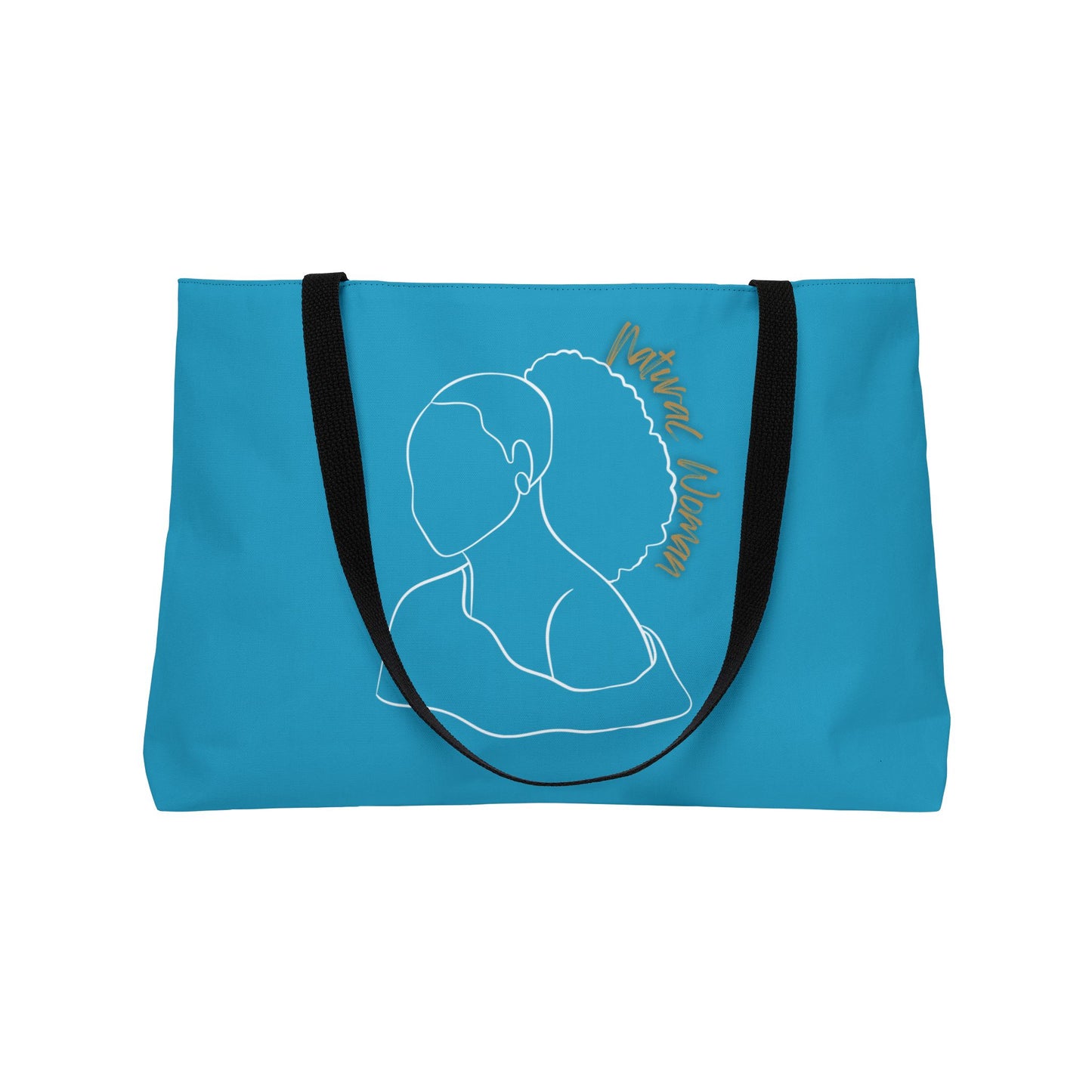 Natural Woman Behind Head (WL) Weekender Tote Bag TURQUOISE