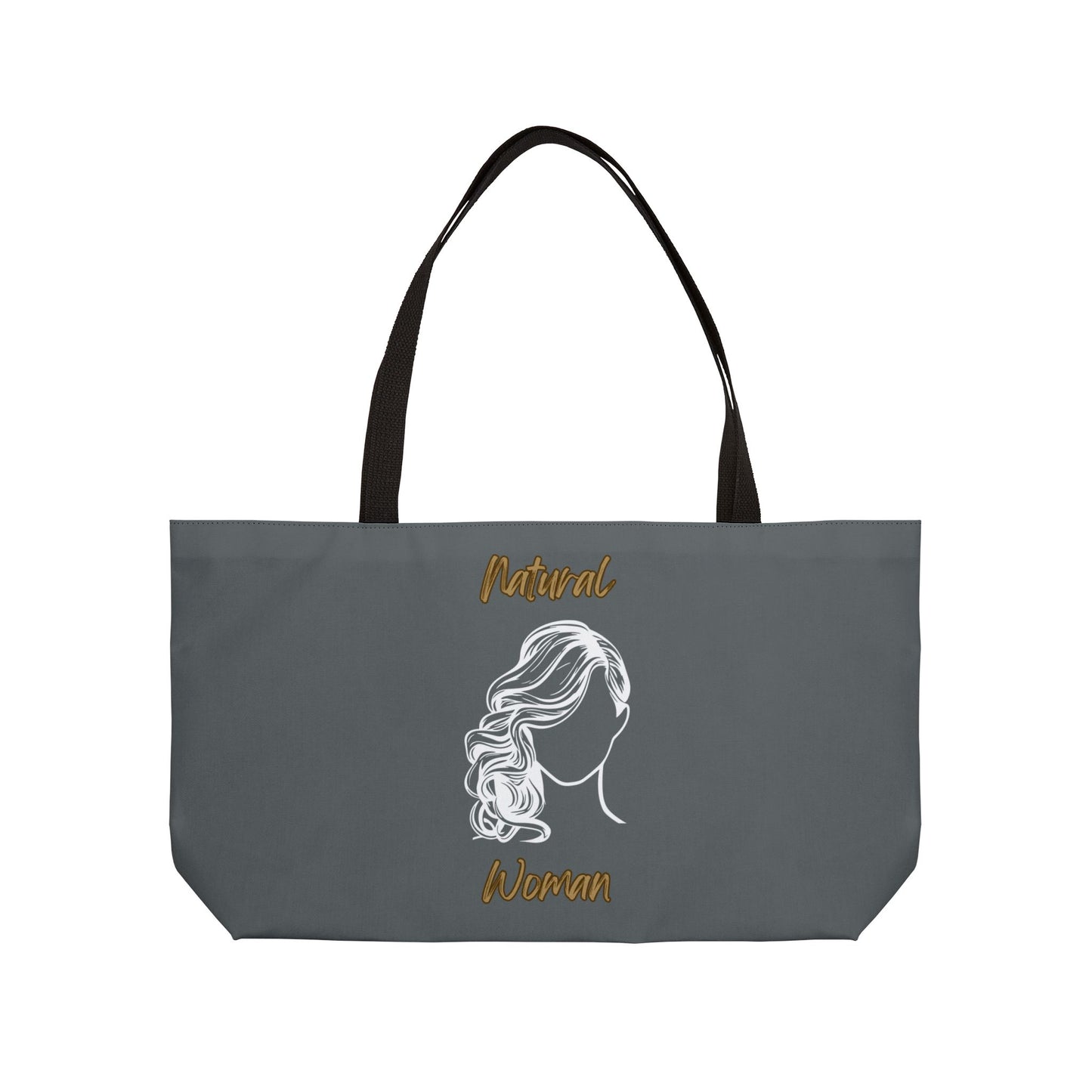 Natural Woman Long Curl (WL) Weekender Tote Bag DARK GREY