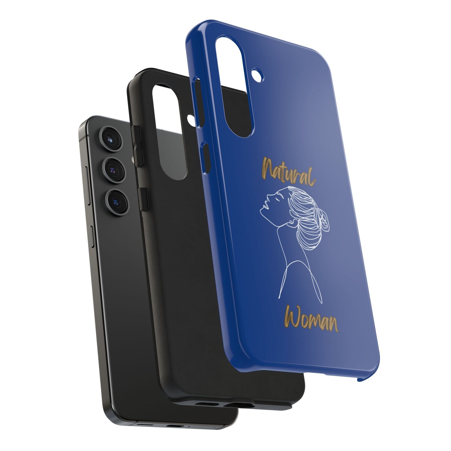 Natural Woman Wet Bun (WL) Tough Phone Cases DARK BLUE