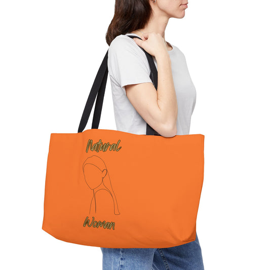 Natural Woman Tilted Look (BL) Weekender Tote Bag CRUSTA