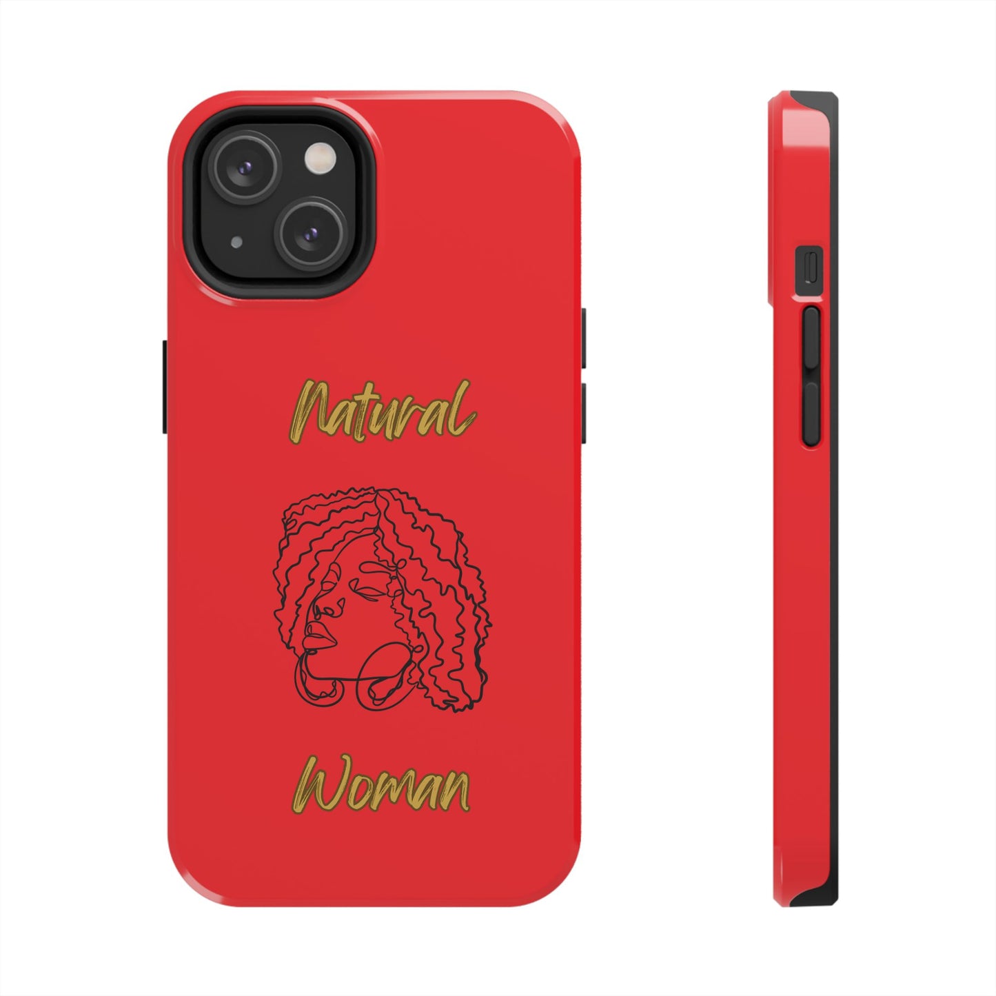 Natural Woman Naturally Me (BL)Tough Phone Cases RED