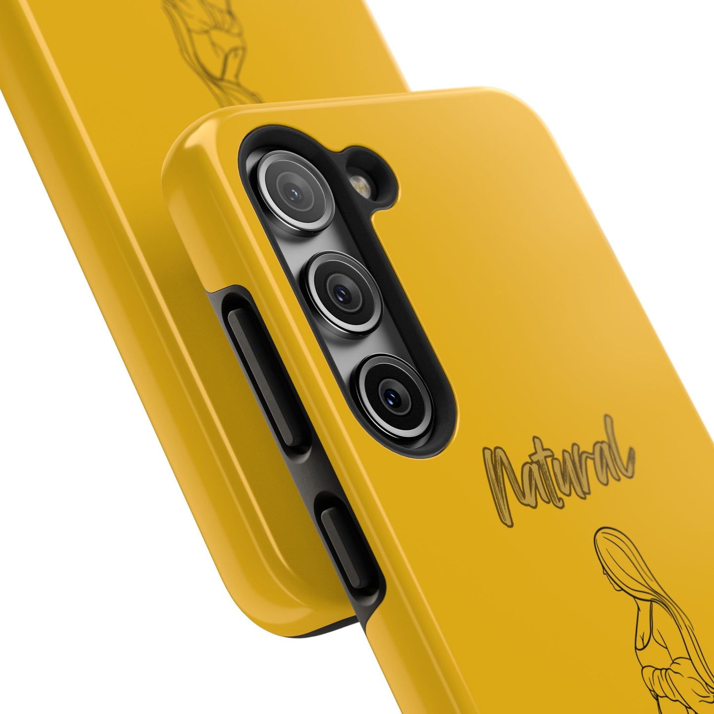 Natural Woman Expecting (BL)Tough Phone Cases YELLOW