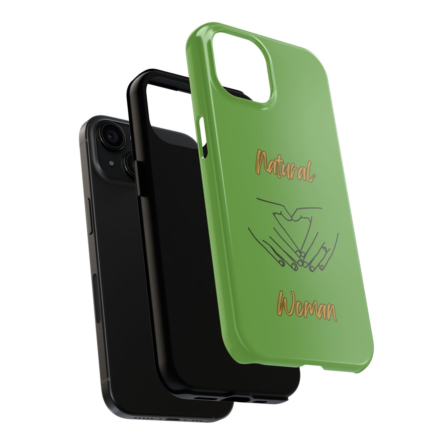 Natural Woman I Love You (BL)Tough Phone Cases GREEN