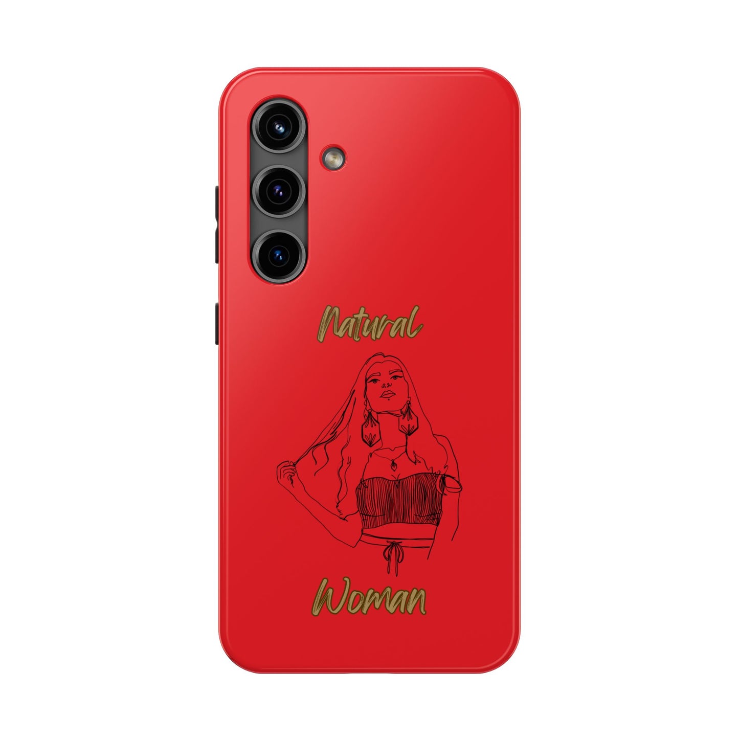Natural Woman Thinking (BL)Tough Phone Cases RED