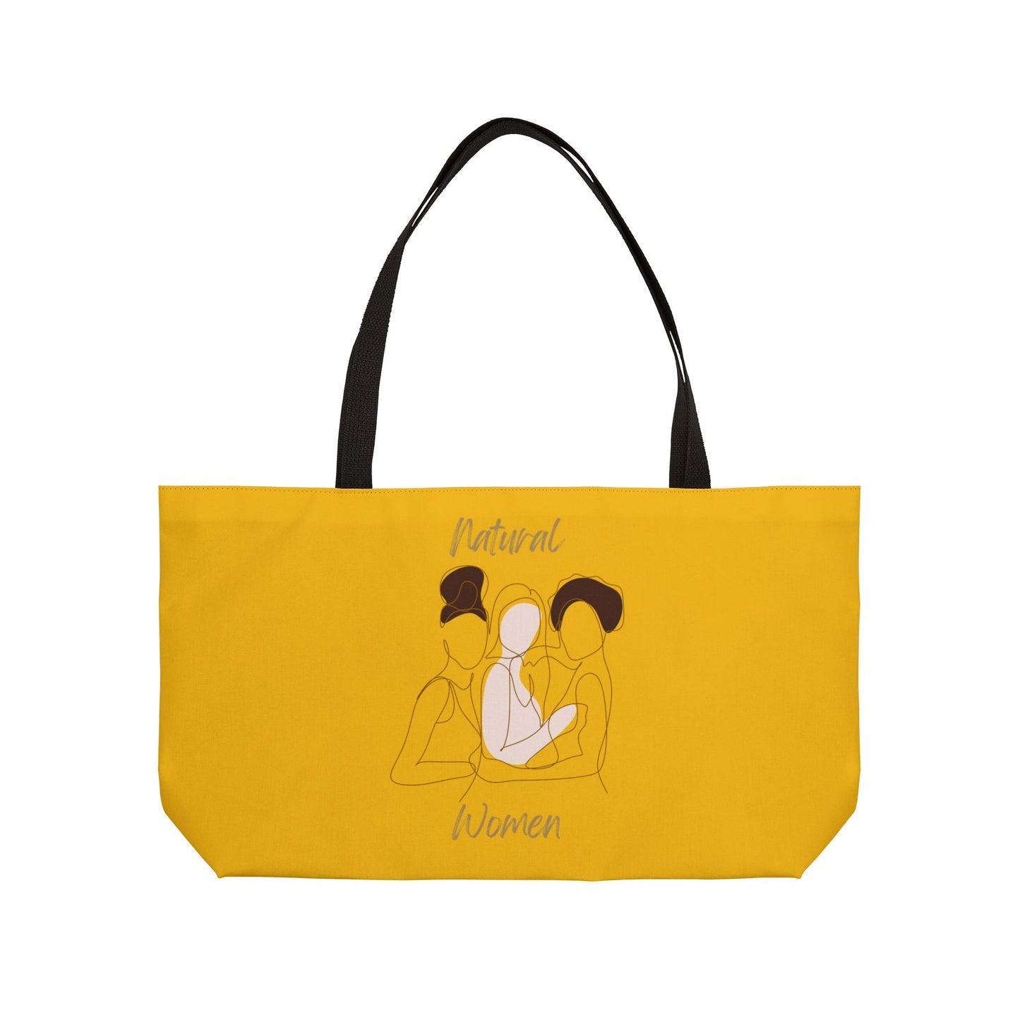 Natural Women Friends (BL) Weekender Tote Bag YELLOW