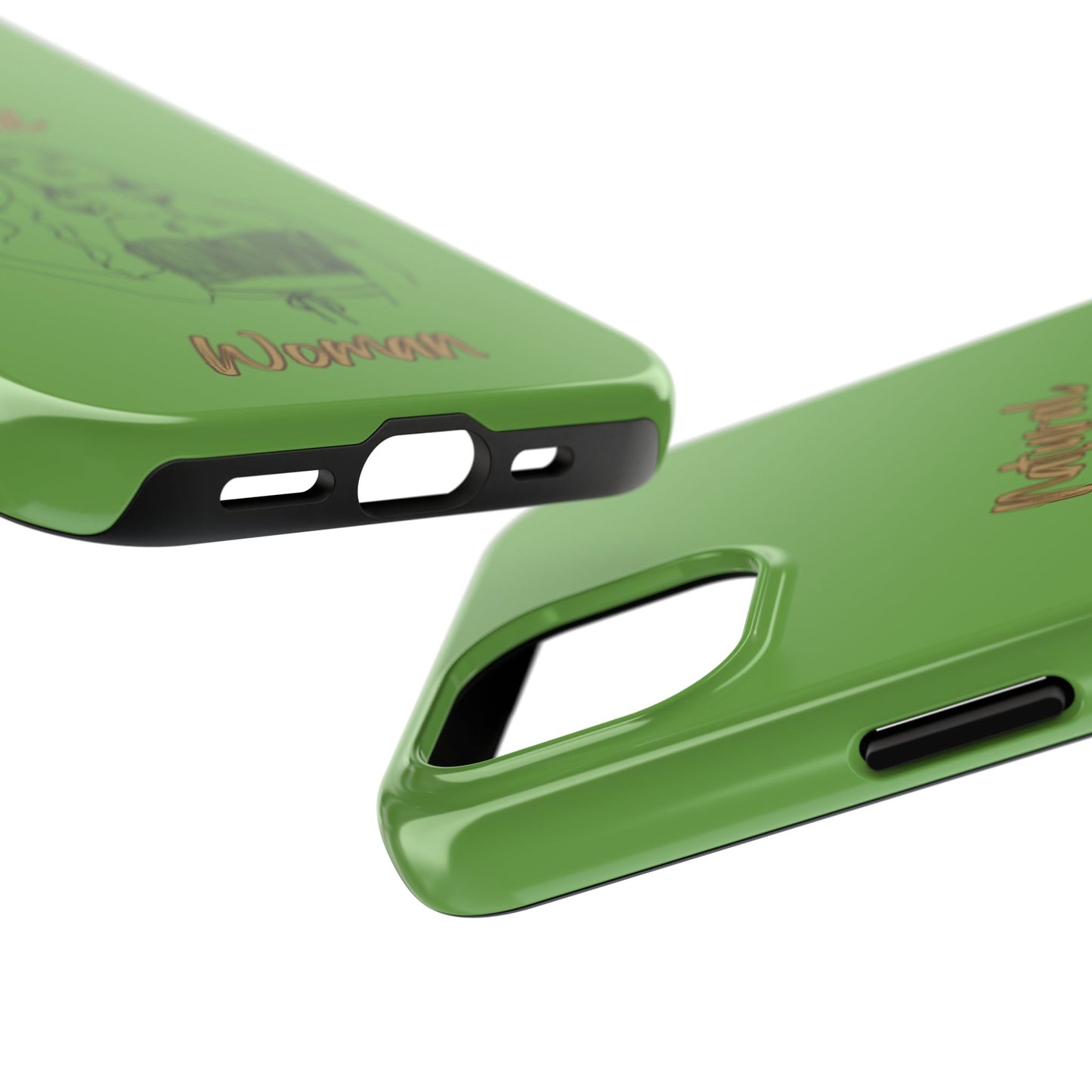 Natural Woman Thinking (BL)Tough Phone Cases GREEN