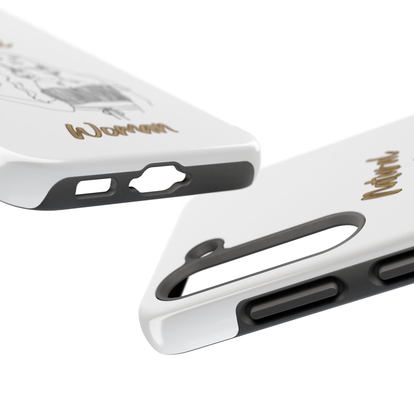 Natural Woman Thinking (BL)Tough Phone Cases WHITE
