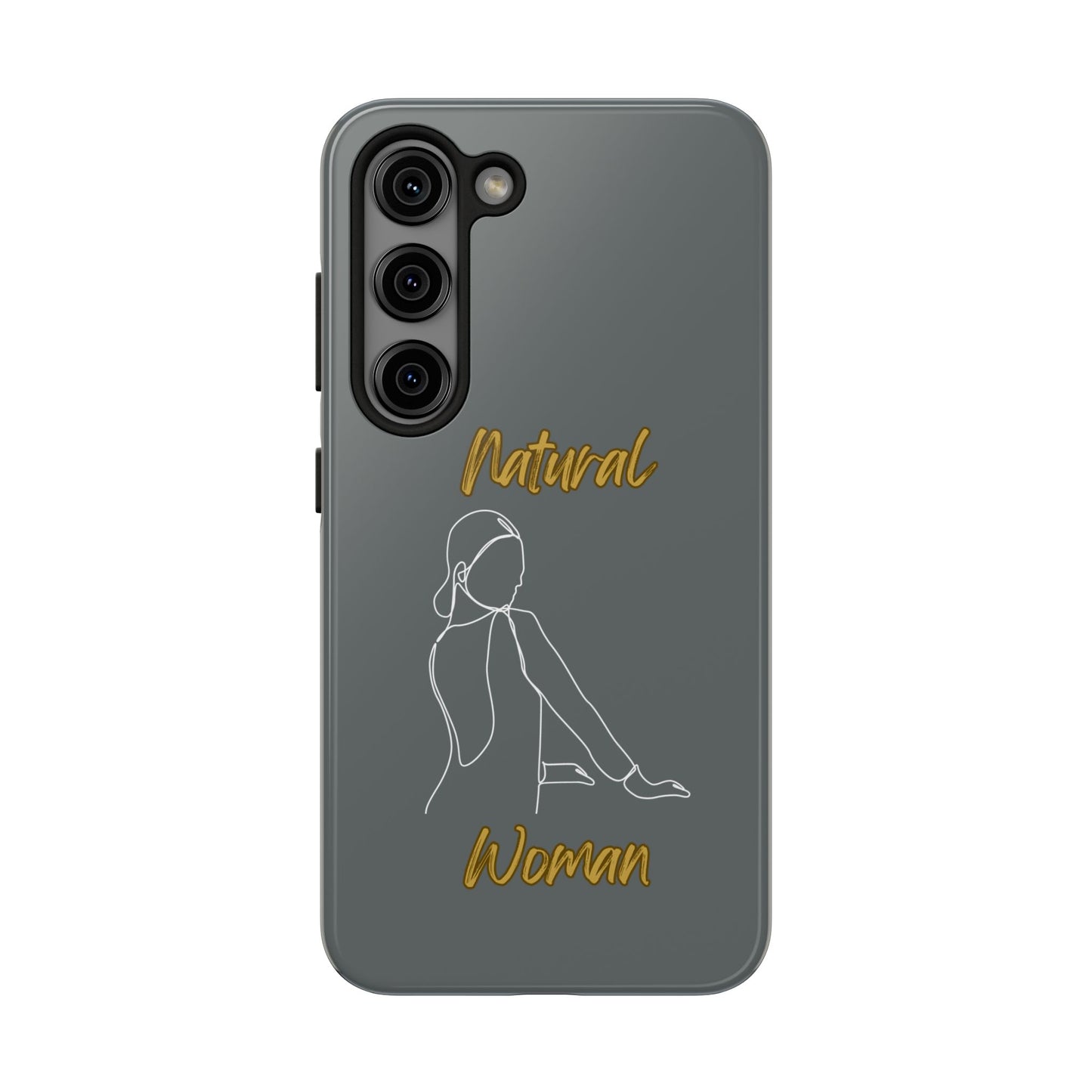 Natural Woman Hands Free (WL)Tough Phone Cases DARK GREY