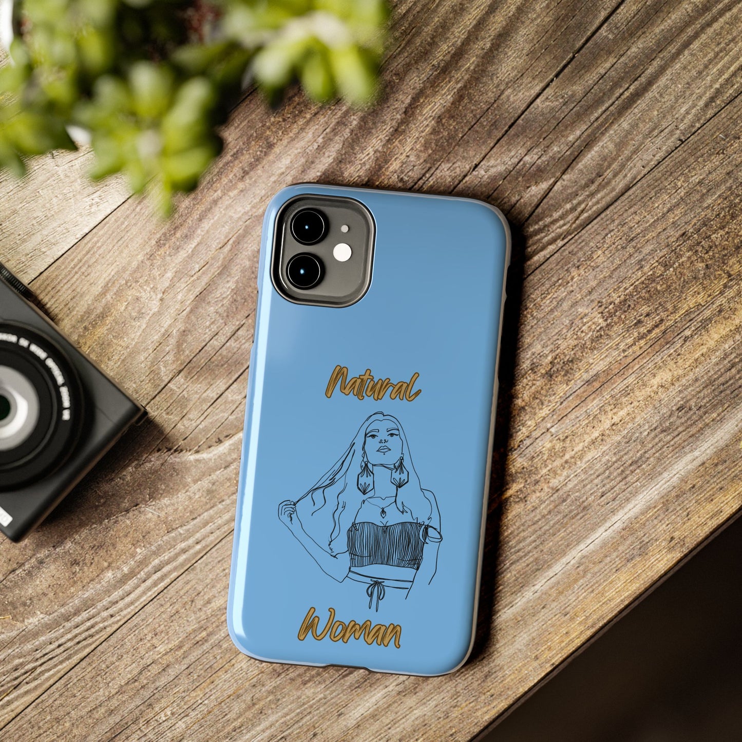 Natural Woman Thinking (BL)Tough Phone Cases LIGHT BLUE