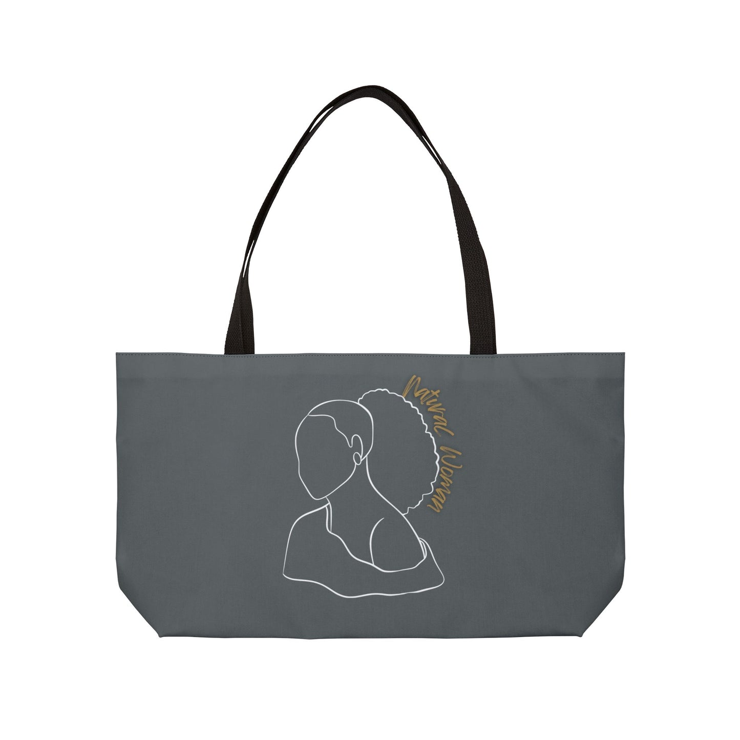 Natural Woman Behind Head (WL) Weekender Tote Bag DARK GREY